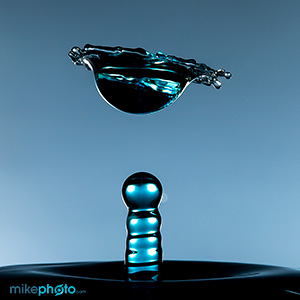 Water drop photography.