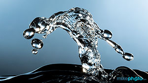 Water drop photography.