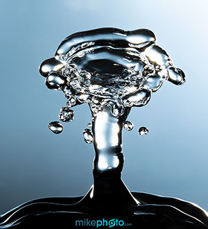 Water drop photography.
